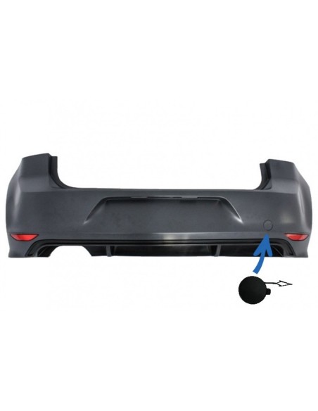 Towning Cap paraurti posteriore per VW Golf VII 7 13-17 Rline Look