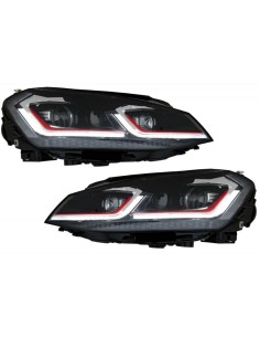 Fari LED RHD per VW Golf 7 VII Facelift G7.5 GTI Look Luci di svolta dinamiche sequenziali 2