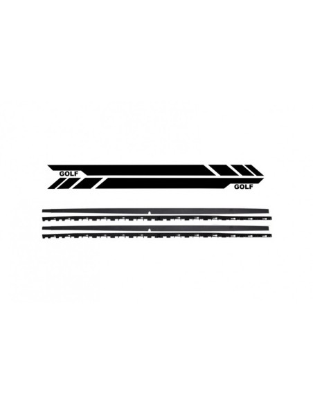 Lato gonne w/ lato adesivi adesivo vinile nero per VW Golf 7 VII Hatchback (13-17)