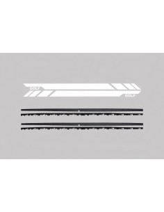 Lato gonne w/ lato adesivo adesivo vinile bianco per VW Golf 7 VII Hatchback (13-17)