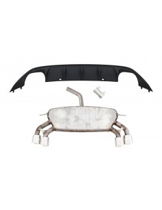 Sistema di scarico completo w/ paraurti posteriore diffusore d'aria per VW Golf 7 VII MK7 (13-17) ABT Design