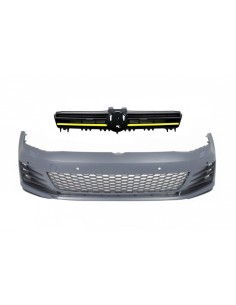 Paraurti anteriore w/ griglia centrale per VW Golf 7 VII 5G (13-17) inserzioni gialle