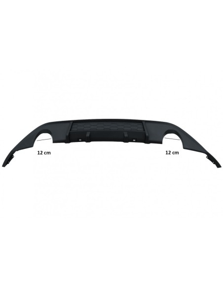 Paraurti posteriore Diffusore w/ doppia uscita per singole punte di scarico per VW Golf 7 VII (13-16)