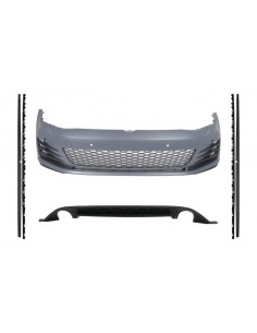 Kit per VW Golf 7 VII (13-16) Gonne laterali GTI Look w/ Diffusore posteriore