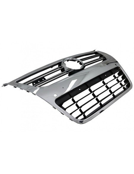 Griglia anteriore per VW Passat 3C (07-10) Cromo completo solo per R36 OEM paraurti w/ PDC