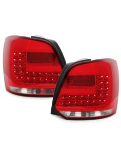 Fanali posteriori a LED per VW Polo 6R (09-14) Rosso-Chiaro 2