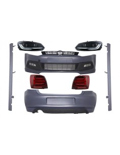 Kit w/ fari e fanali posteriori LED completo per VW Polo 6R (09-17) R-Line Design