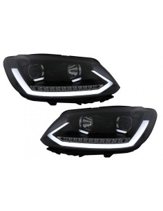 Fari w/ dinamico segnale di svolta sequenziale per VW Touran I Facelift 1T1 1T2 (10-15) Nero