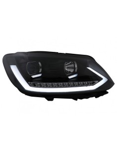 Fari w/ dinamico segnale di svolta sequenziale per VW Touran I Facelift 1T1 1T2 (10-15) Nero 2
