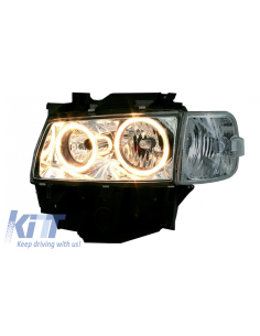 Fari per VW T4 (08.19976-03.03) Angel Eyes 2 Halo Cerchi Nero