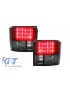 Fanali posteriori a LED per VW T4 (1990-03) Rosso fumo 2