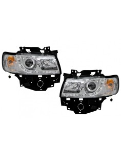 Fari Luce diurna per VW T4 Transporter Long Nose (1996-03) LED DRL Chrome