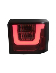 Fanali posteriori a LED per VW T4 Transporter Caravelle Multivan (1990-03) Fumo rosso 2