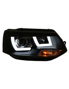 LED DRL fari per VW Transporter T5 Multivan Facelift (10-15) U Tube Xenon Look 2