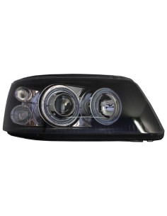 Fari Dual Halo Cerchi per VW Transporter T5 (04.03-08.09) Angel Eyes Nero 2